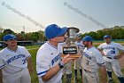 Baseball vs Babson  Wheaton College Baseball players celebrate their victory over Babson to win the NEWMAC Championship for the third year in a row. - (Photo by Keith Nordstrom) : Wheaton, baseball, NEWMAC